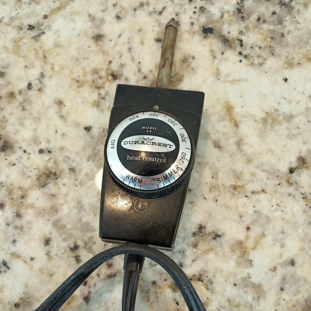 Duracrest Model 44 heat Temp Heat Control Probe Power Cord df